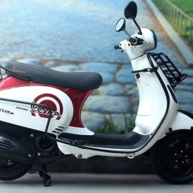 Paga Kẹp Trước - Kẹp Sau - Khung Viền Đen Vespa LX 125